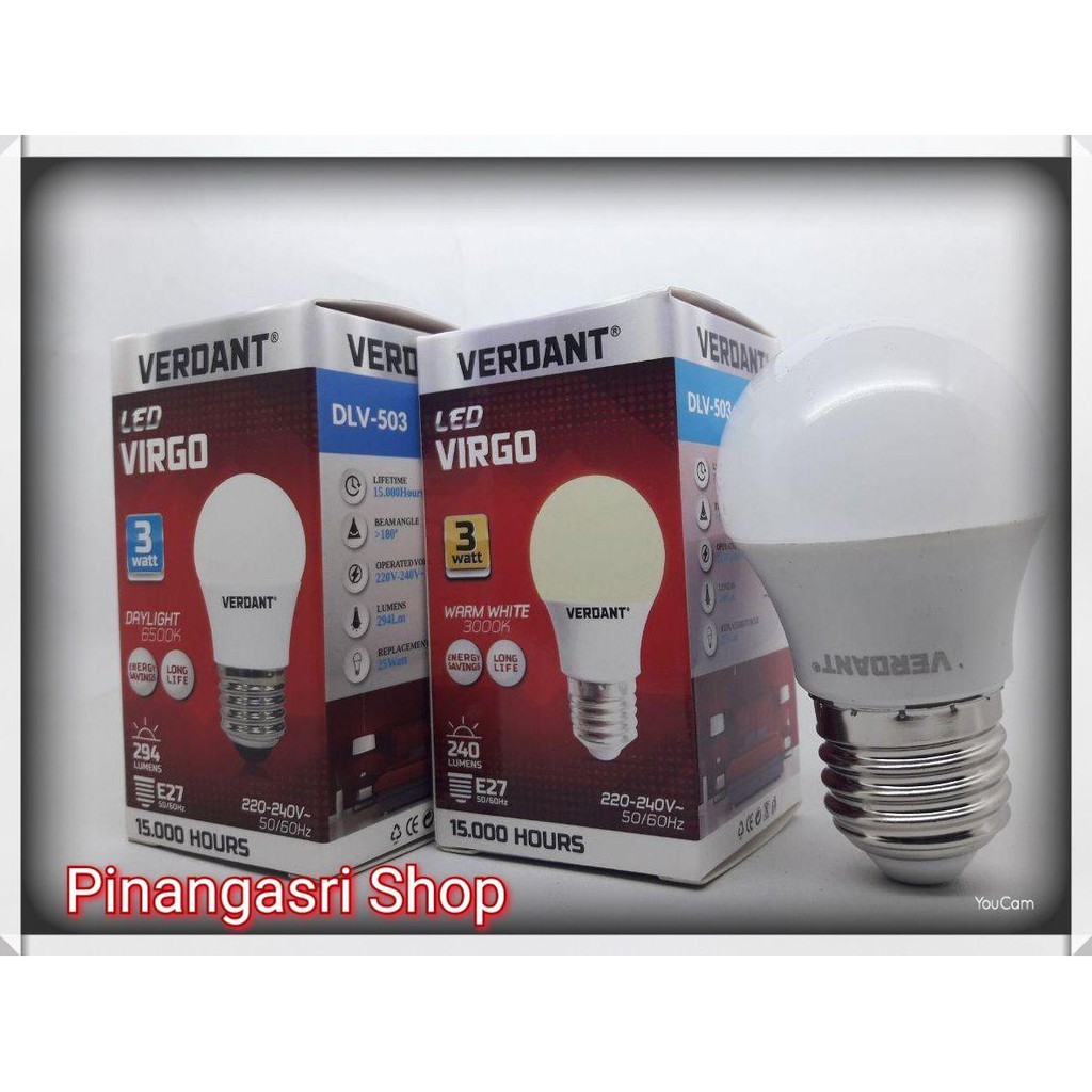 Lampu Led - Led - Lampu Led Kamar - Verdant Virgo 3W Bergaransi Putih Kuning Bergaransi Grosir