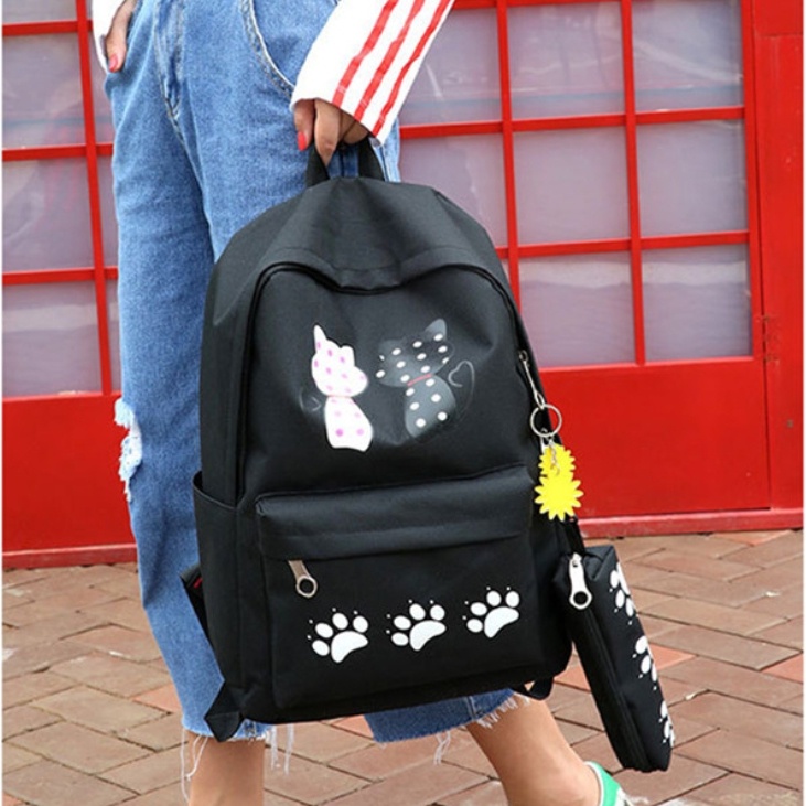 Twenty Bag - Tas Ransel Sekolah Anak Wanita Dan Pria Untuk Anak PAUD TK SD SMP REMAJA Terbaru 2021 Kekinian Motif Carakter MICKEY POW 4IN1 Korean Sytle Multifungsi Bahan Canvas