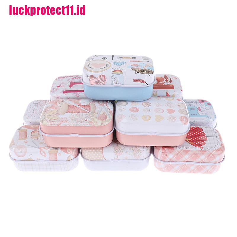 (LUCK11) Toples Kaleng Mini Tempat Penyimpanan Perhiasan / Permen / Koin