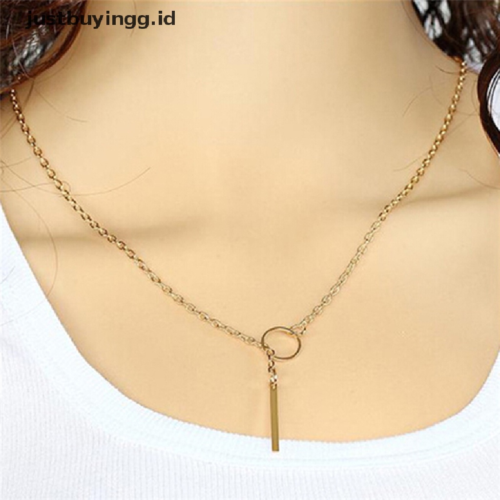 Kalung Rantai Choker Hias Liontin Bunga Kristal Untuk Wanita