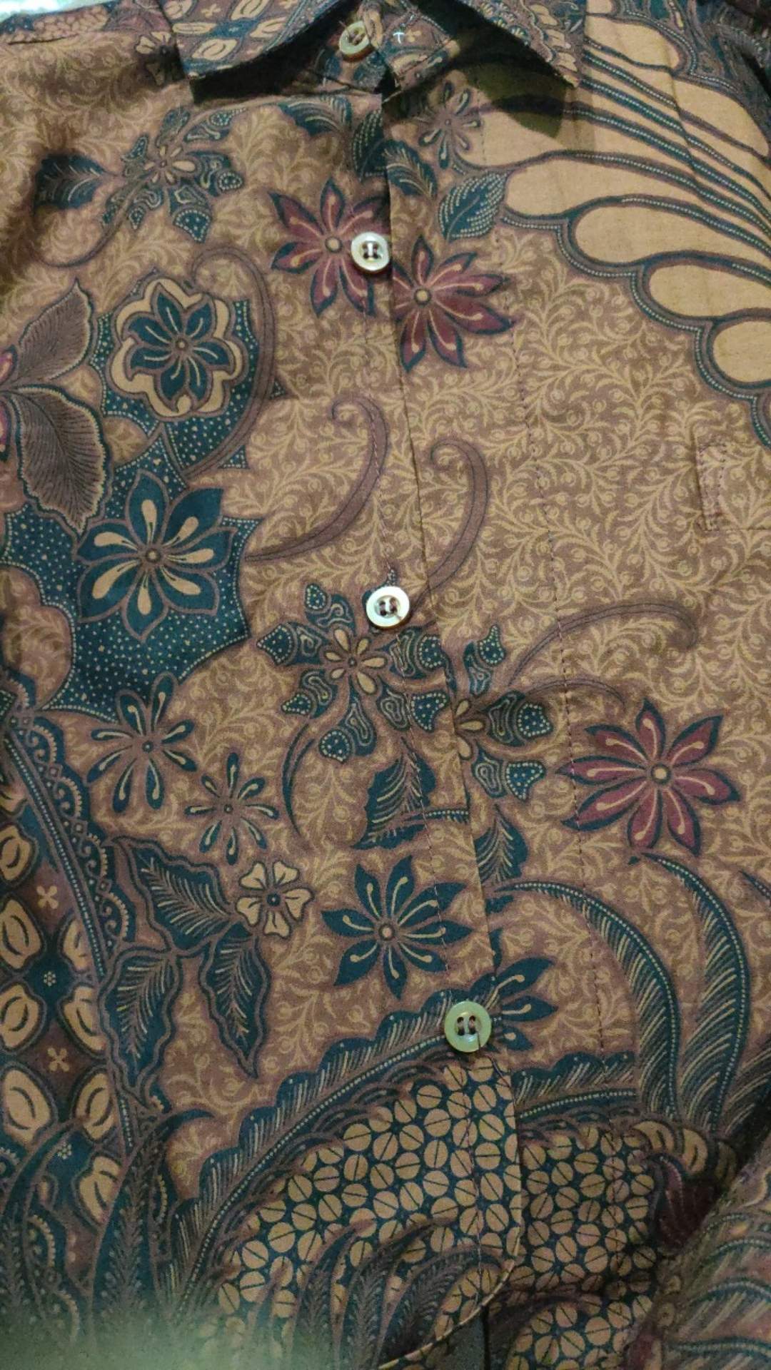 Kemeja Batik Prabu Bahan Katun Baturaden Reguler Fit A592