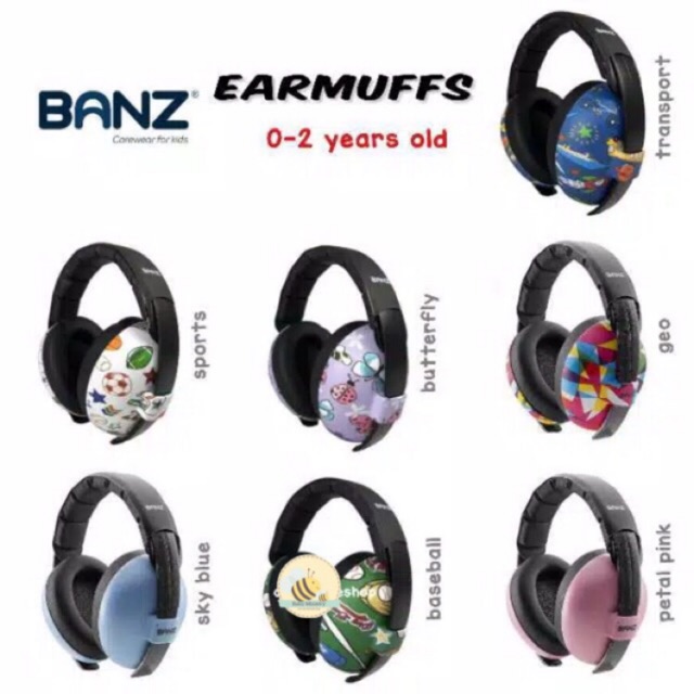 Baby Banz Mini Earmuff / baby banz earmuff / banz / banz penutup telinha / Pelindung telinga / Banz ear muff / peredam suara / BABYBANZ