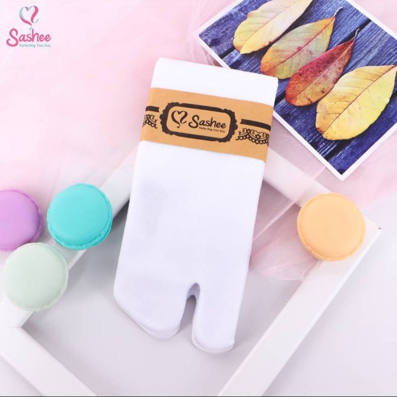 Sashee Kaos Kaki Jempol Basic-Putih
