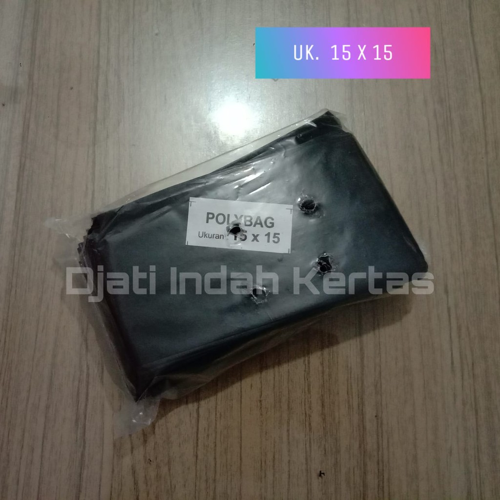 TERMURAH !!! I POLYBAG TANAMAN POT SEMAI UKURAN ( 15 X 15 ) KEMASAN 250gram