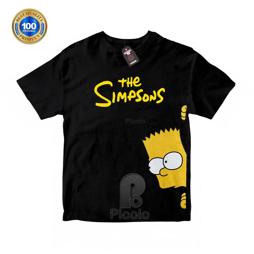 (FREE NAMA) BAJU KAOS ATASAN ANAK MOTIF KARAKTER THE SIMPSONS UNISEX Bahan COTTUN