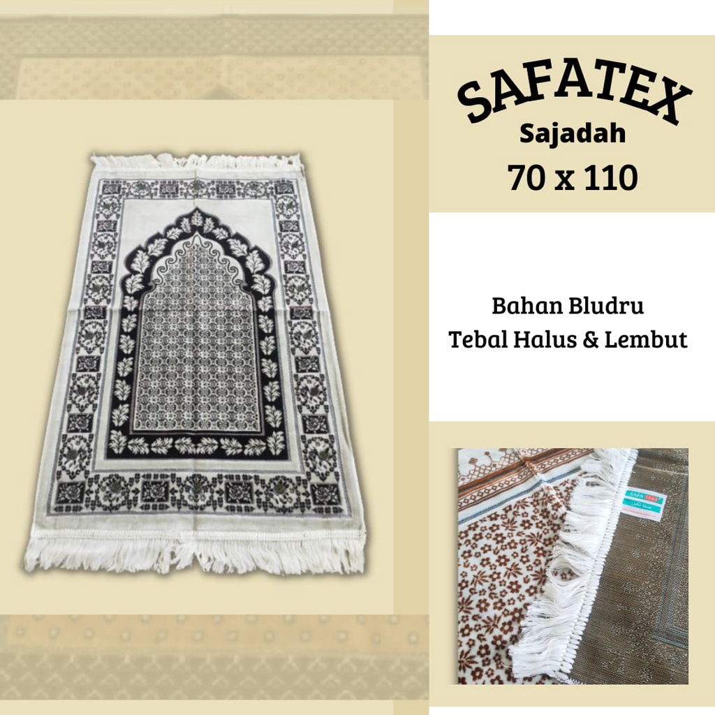 Sajadah turki / sajadah tebal / sajadah safatek simli / sajadah seserahan / Sajadah Safatex