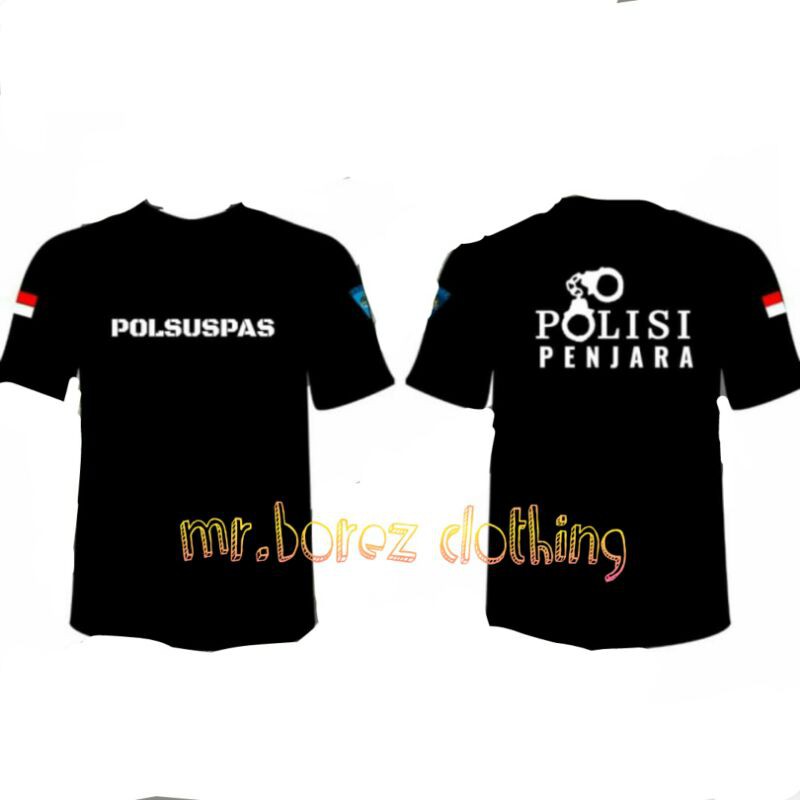 KAOS POLISI POLSUSPAS / POLSUSPAS / BAJU POLISI / KAOS POLISI PENJARA / FASHION PRIA / KAOS DISTRO
