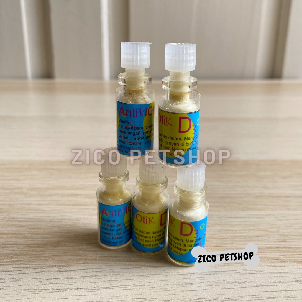 Obat Antibiotik Kucing (D3) Untuk Virus, Radang, Demam, Tenggorokan dll