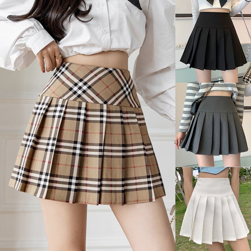 Rok wanita bahan adem fashion casual ootd mini korea sexy cewek modis kekinian dewasa remaja murah s