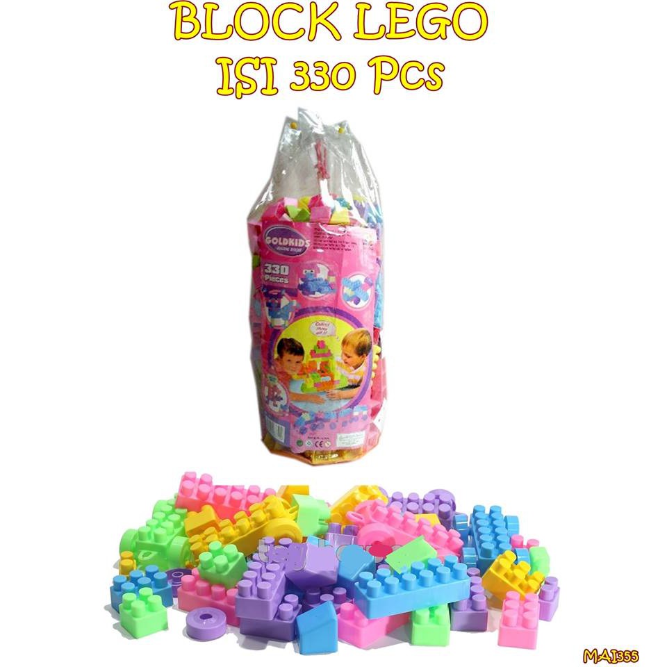 MAI355 MAINAN BLOCK LEGO ISI 330 Pcs