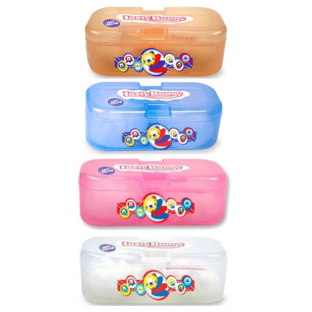 Lusty Bunny Tempat Bedak Double Anti Pecah TB1600 - LustyBunny Double Powder Case Anti Pecah - Wadah Bedak Bayi Dobel