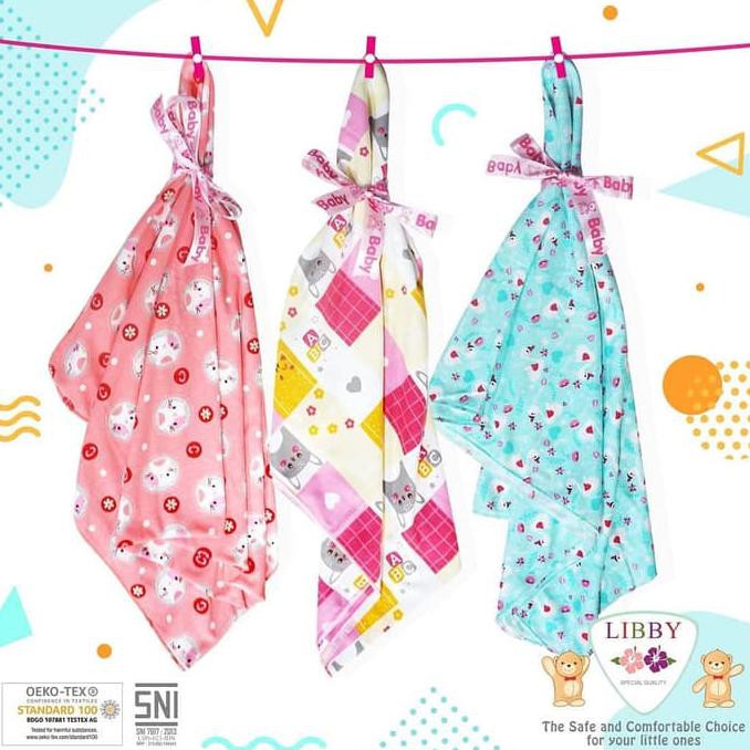 Libby Kain Bedong Bayi 3Pcs - Kain Bedong Bayi Termurah - Boy