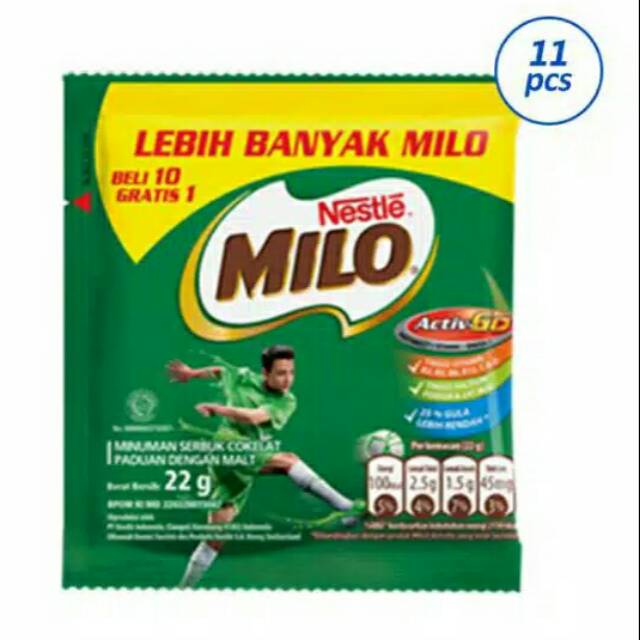 

(11 Pcs) Milo Activ Go 22 Gram Renteng Serbuk / Bubuk ( Bahan Dalgona Milo )