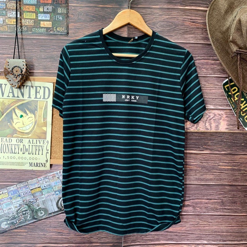 kaos distro salur nrky kaos stripe kaos salur kaos pria kaos belang