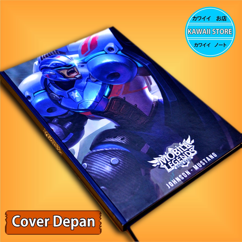 

Notebook / Pocket book Hard Cover Game MLBB JOHNSON-MUSTANG uk A5 & A6 / Notes Book