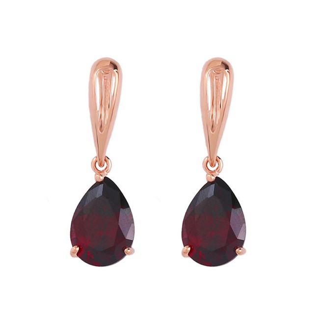 LRC Anting Tusuk Fashion Diamond Drop Earrings F58837