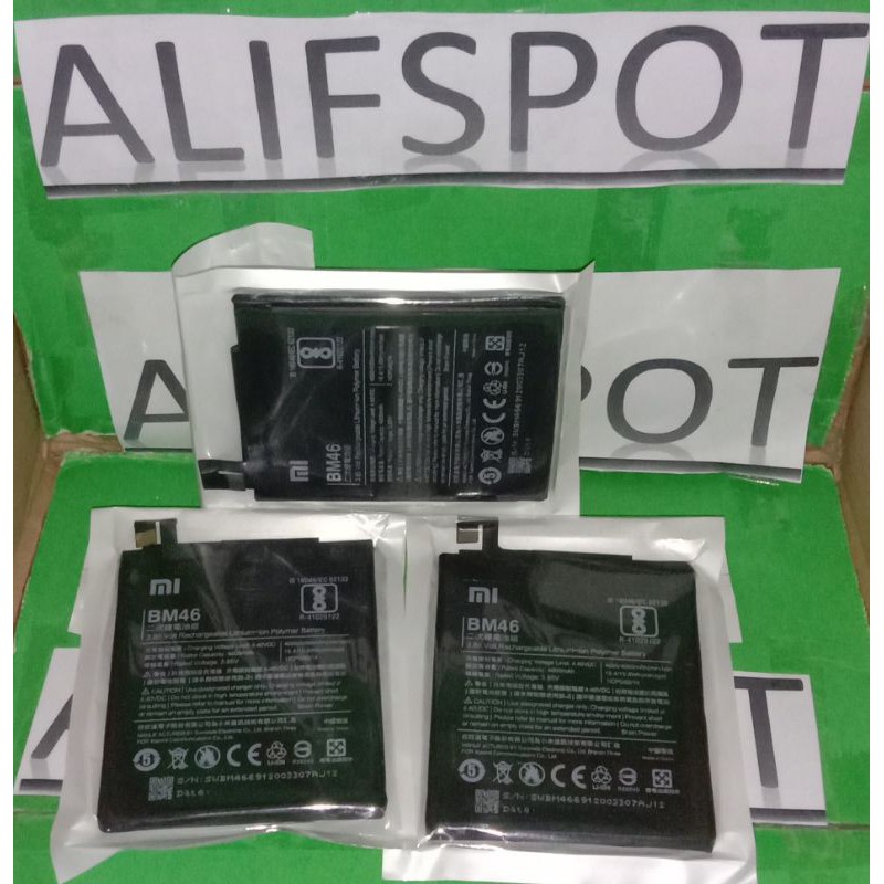 Batre HP Xiaomi Redmi Note 3 - Note 3 Pro BM46 BM 46 original Batre ORI Batrai Xiomi