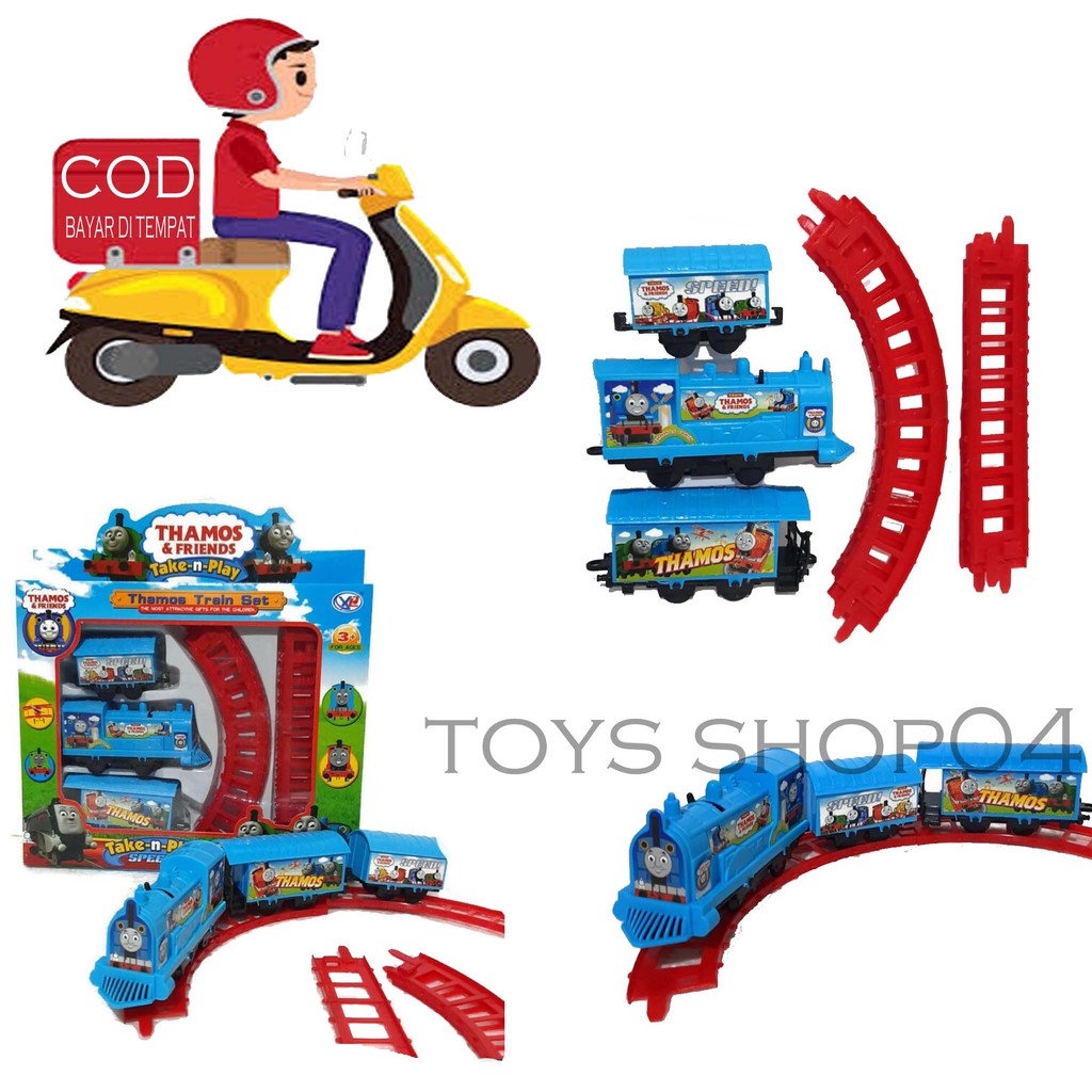 Mainan Anak Mobil Kereta Api Mini Train Track Set