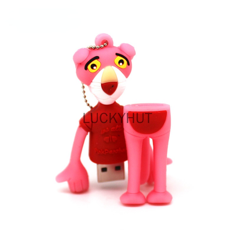 Pendrive 128GB 8GB 16GB 32GB 64GB 1TB 2TB Bentuk Boneka Pink Panther Untuk Hadiah