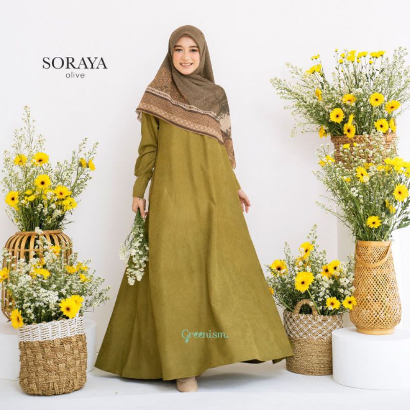 Soraya dress by greenism/gamis/dress casual