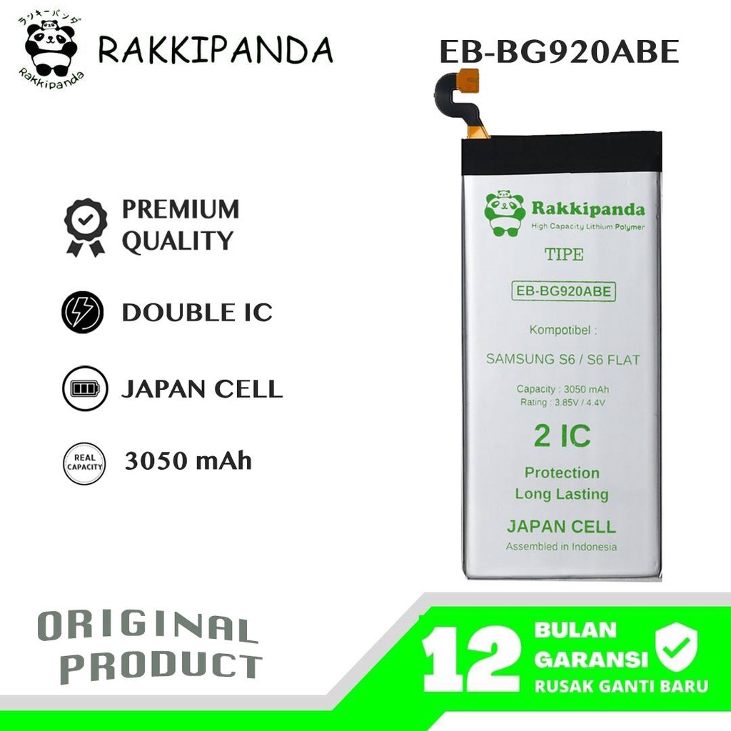 (R/K)- RakkiPanda - EB-BG920ABE Samsung S6 G920 / S6 Flat Batre Batrai Baterai