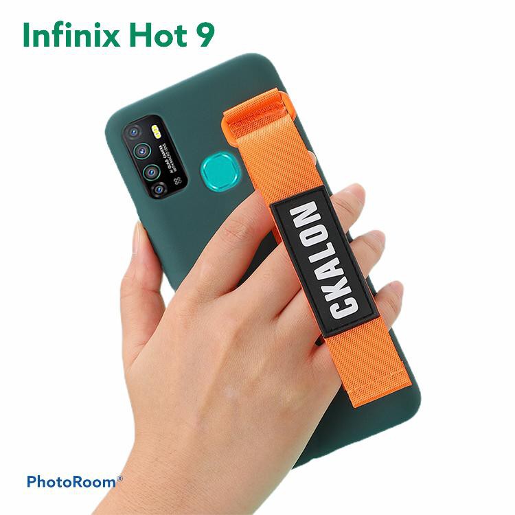 Case Infinix  Zero 8 Tali Strap Cover Casing Handphone Silikon Soft Case