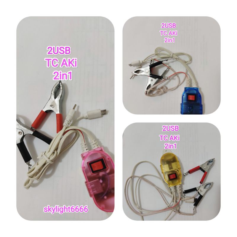 T/c Aki 2usb 2in1 Returan/Rusak