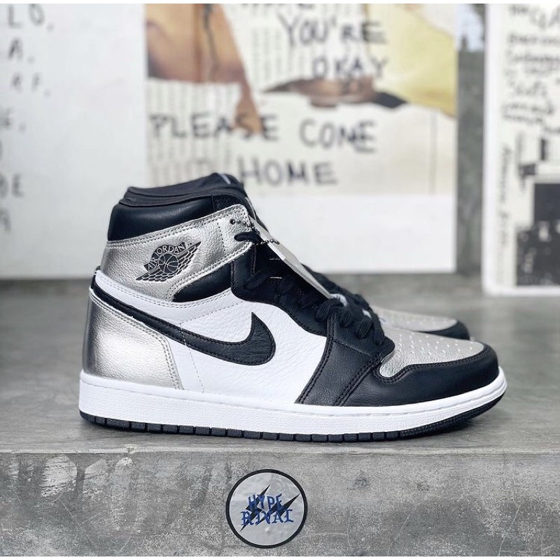 Nike Jordan 1 High Silver Toe Original
