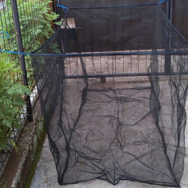 Keramba Hapa ukuran 3m x 1,5m x tinggi 1,1m hitam waring jaring