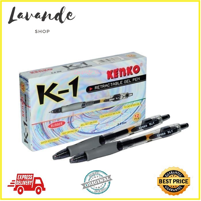

PULPEN KENKO K1 / BALLPEN KENKO K1 HITAM 0,5 GROSIR HITAM