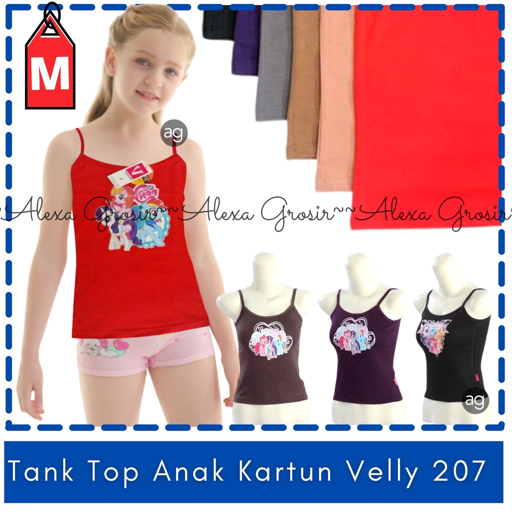 [COD] 4-7 Tahun Tanktop anak / tanktop anak polos / yukensi velly 207 size M