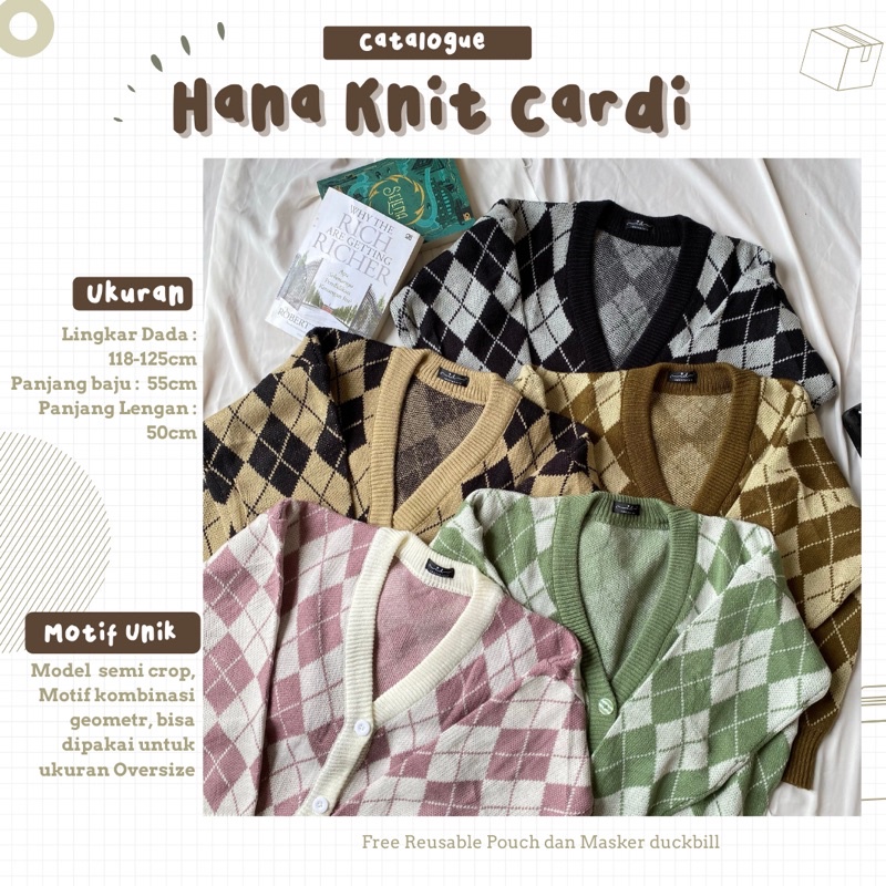 Hana Knit Cardi • Cardigan Rajut Premium