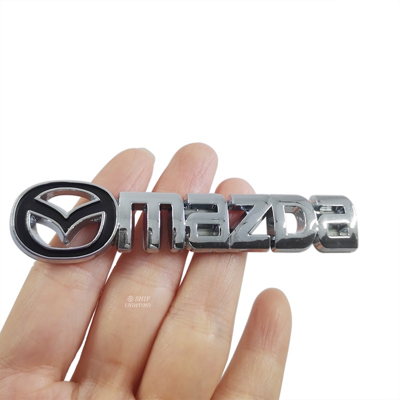 1pc Stiker Emblem Logo Mazda Bahan Abs Untuk Dekorasi Belakang Mobil Mazda