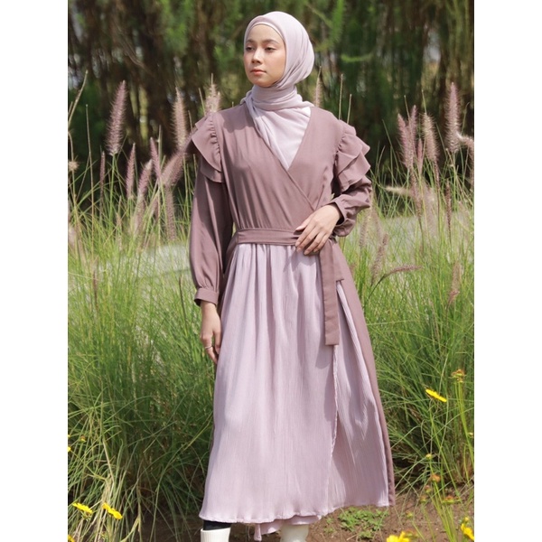 MIDI DRESS LUKE DRESS ALL SIZE FIT L & XL by DYA ID