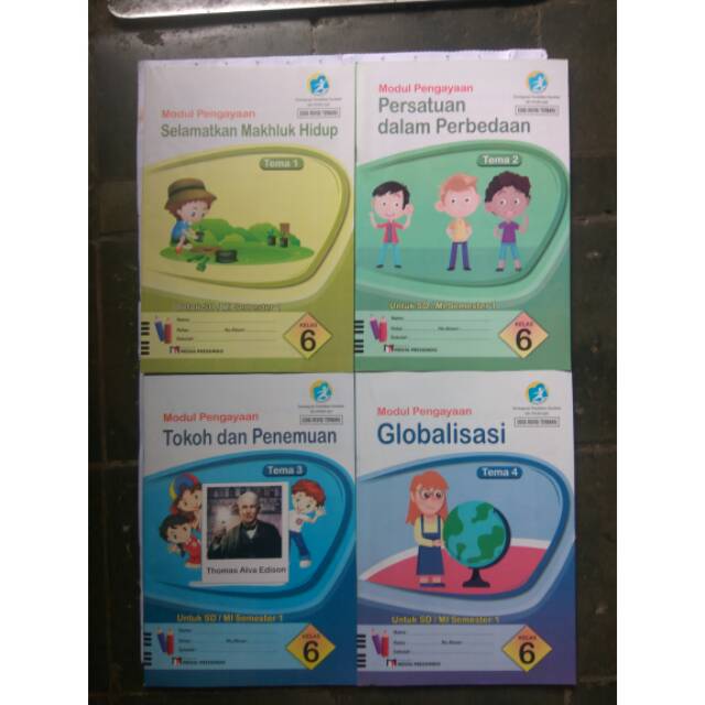1 Paket LKS Tematik Matra SD Kelas 6 Semester 1 Kurtilas Revisi