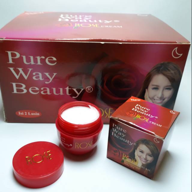 CREAM ROSE PURE WAY BEAUTY BPOM [NIGHT CREAM]