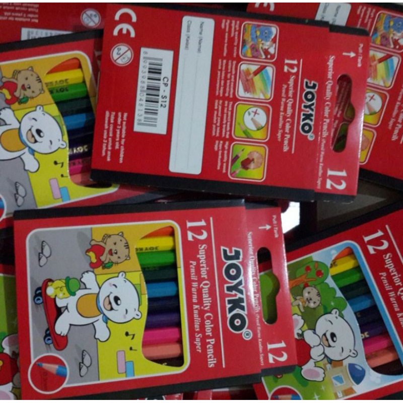 

Pensil Warna JOYKO pendek 12 warna/ colors