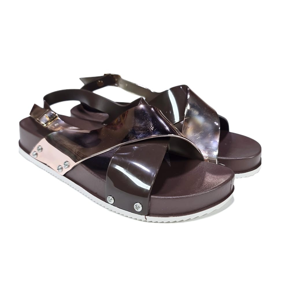 jelly sandal wanita barabara sendal tali karet import bara bara cewek WS855SLGPTL