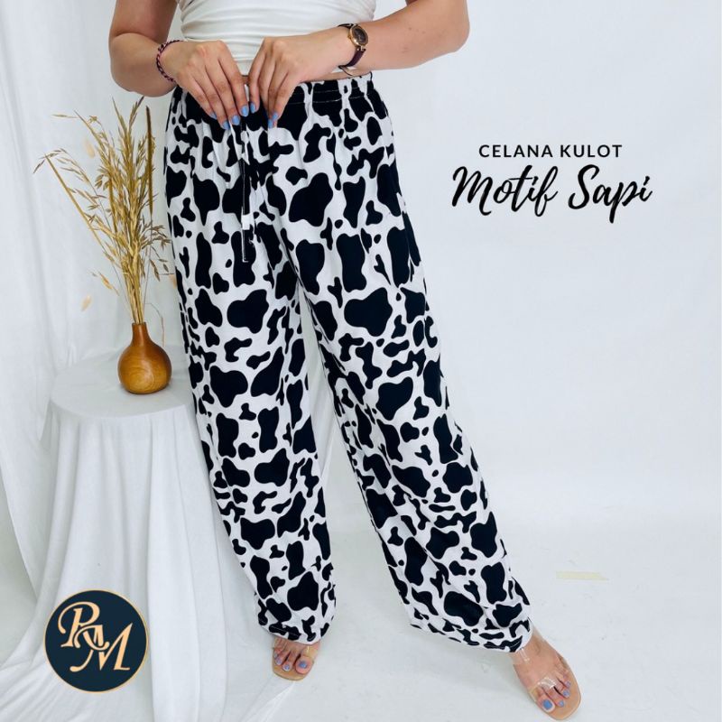 CELANA KULOT ANIMAL MOTIF SAPI-ZEBRA-CACING-LEOPARD FIT TO XL CELANA KULOT PANJANG BAHAN RAYON PREMIUM