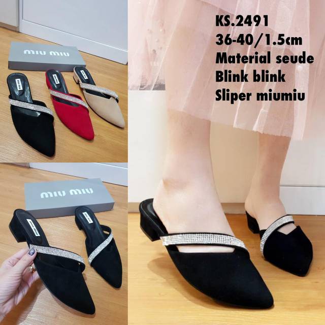 Ks*2491 flat tutong miumiu