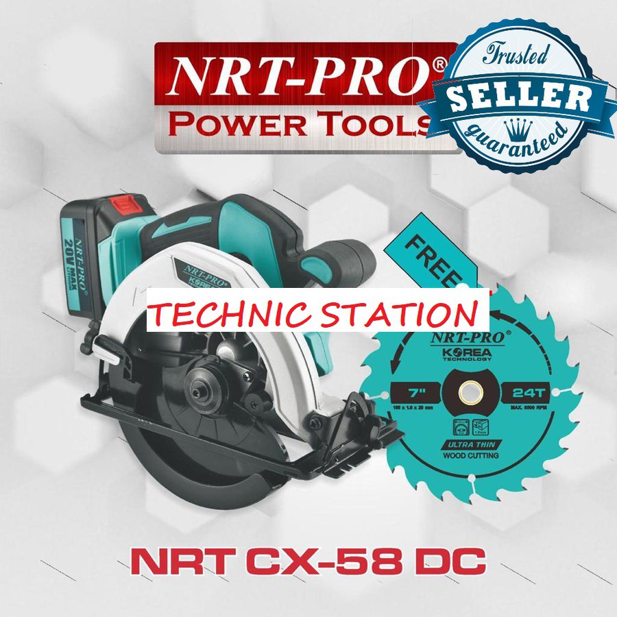 NRT PRO CX-58 DC/CORDLESS CIRCULAR SAW/Circle saw batre korea
