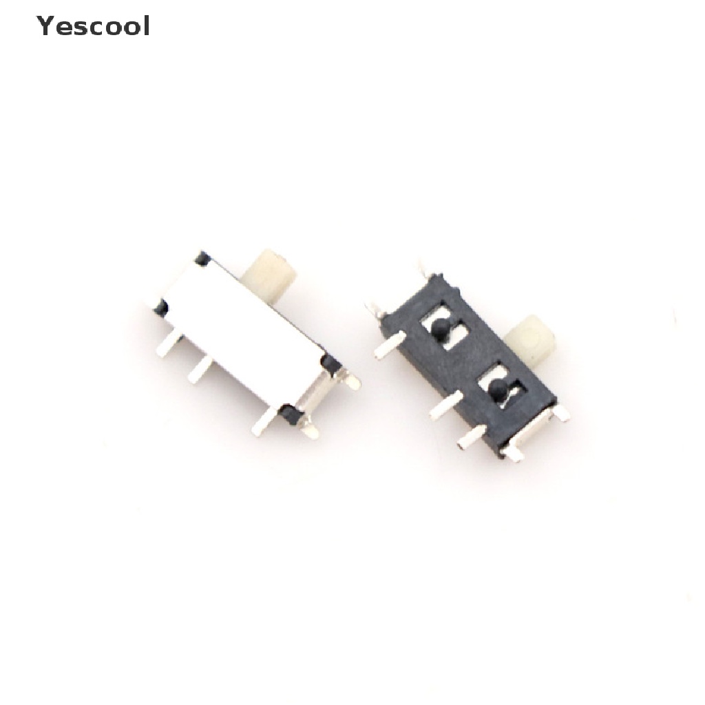 Yescool 20pcs Saklar Slide Switch On-OFF 2 Posisi Ukuran Mini SMD