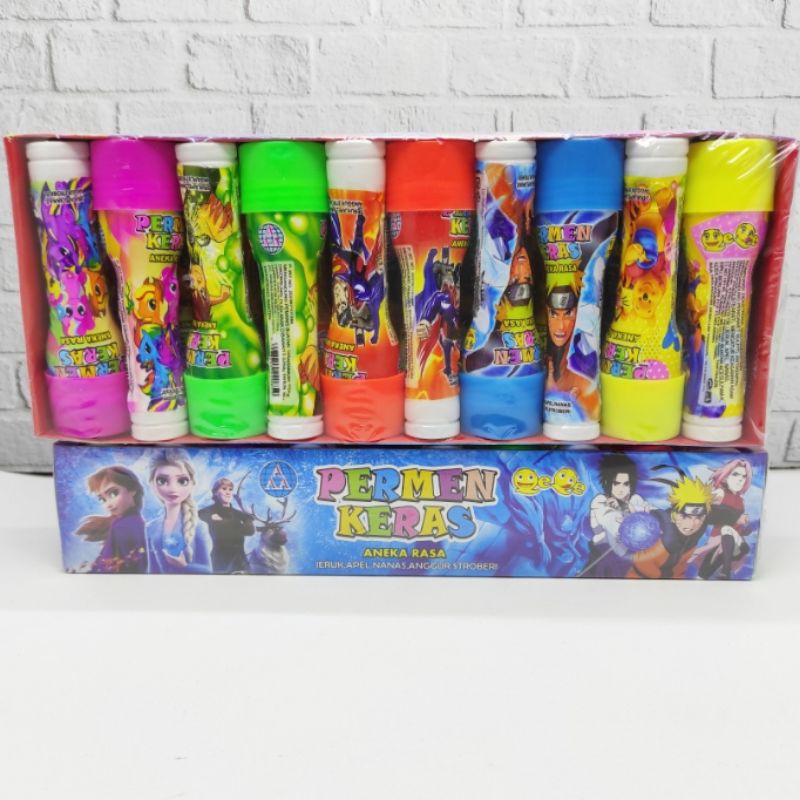 

Permen Keras Aneka Rasa bentuk Senter (1 pack isi 20 pcs) Toiri_store