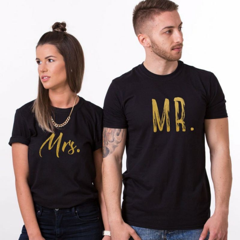 Kaos Couple Pasangan Cewe Cowo Distro Kekinian Lengan Pendek Suami Istri Jumbo Murah Keren