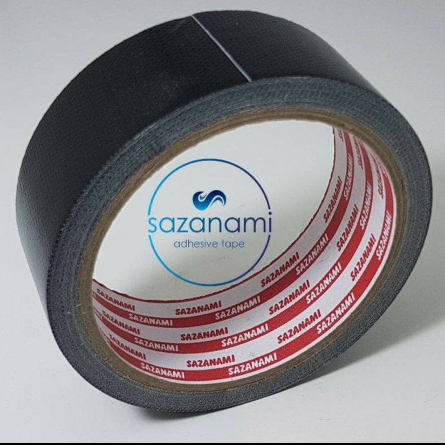 

Lakban Kain Sazanami 11/2" x 8m / Cloth Tape Sazanami 36mm x 8m Hitam