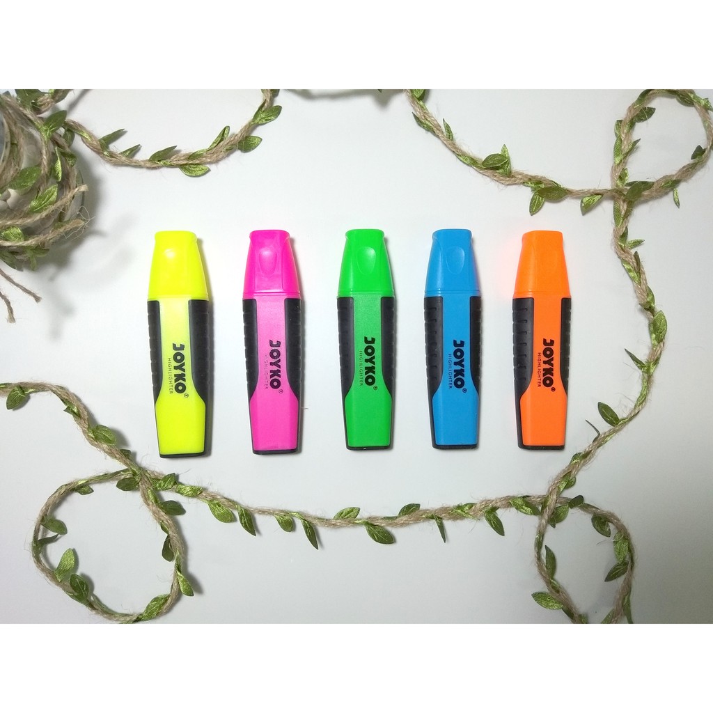 

Joyko HL-1~HL-5 Highlighter Warna Terang Penanda Text High Lighter Teks Textliner Cerah