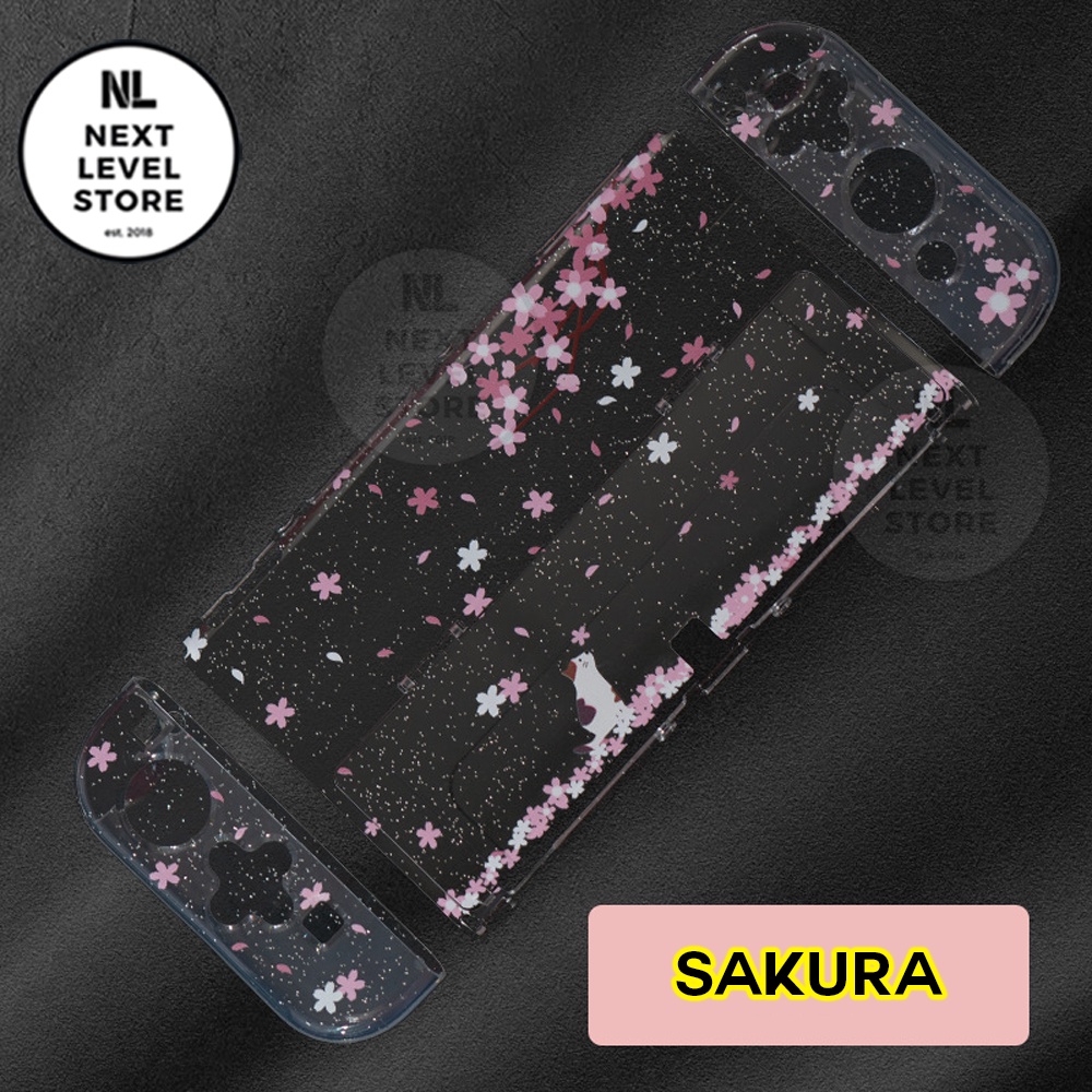 Full Mix Crystal Case Nintendo Switch OLED Custom Hard Soft Case - Akitomo - Original