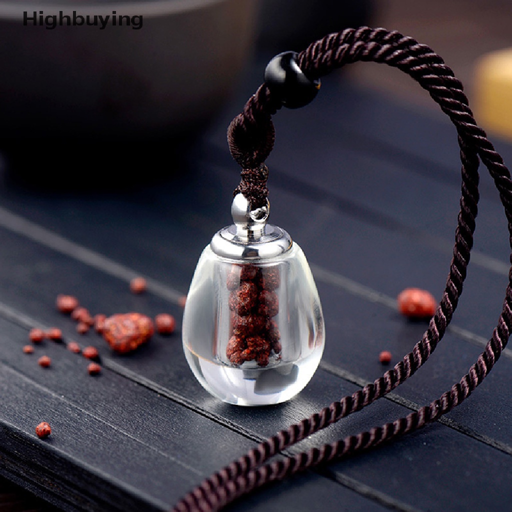 Hbid 1Pc Kalung Rantai Liontin Botol Hollow Holder Abu Kremasi Dengan Tali Lanyard Glory