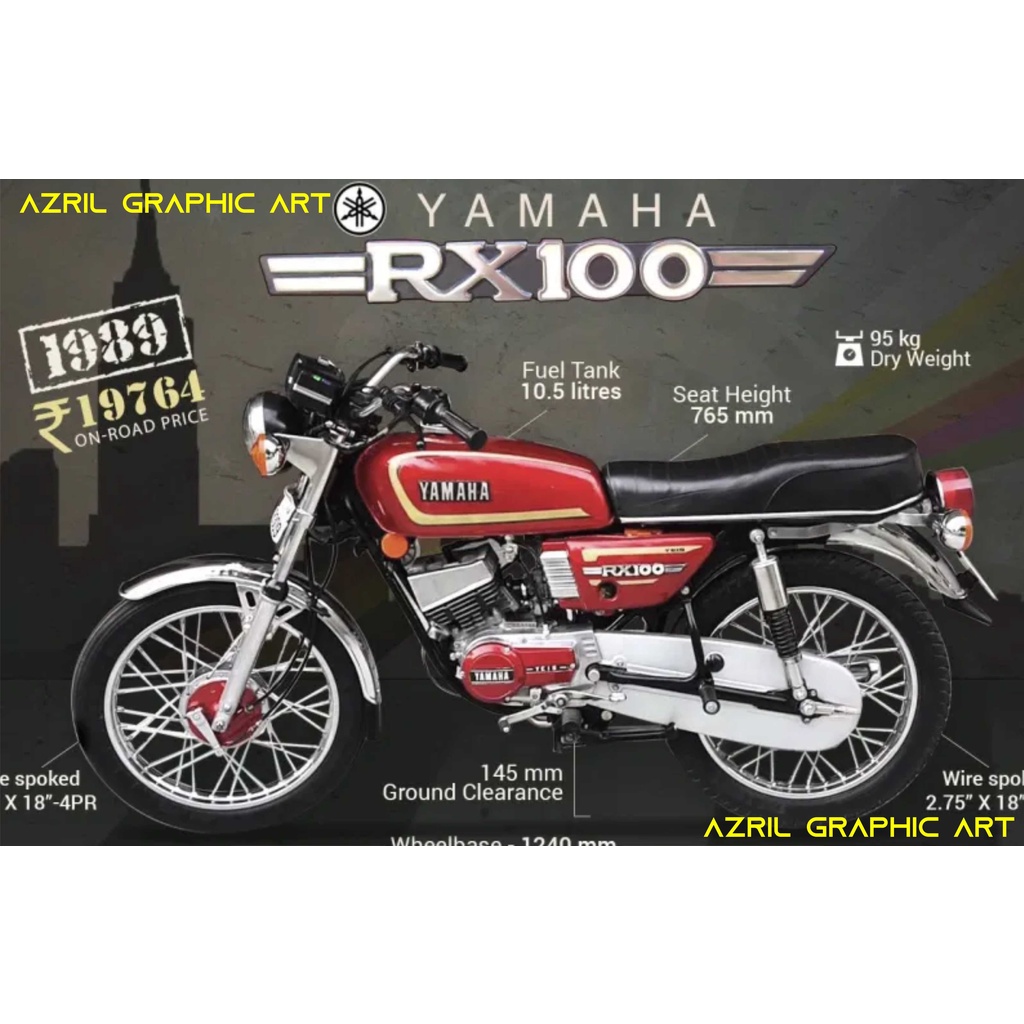 Striping list  stiker Yamaha RX 100