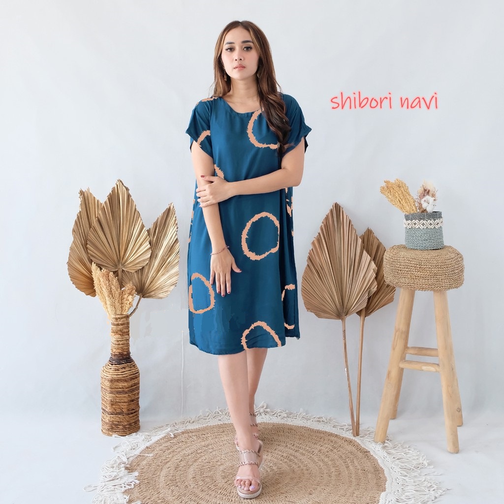 DASTER BALI | DRESS BALI MOTIF TIE DYE SHIBORI